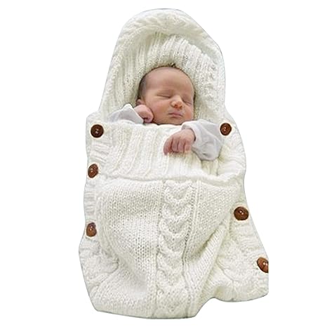 Manta, envoltura para bebé recién nacido, saco de dormir para bebé (0-10 meses), por XMWealthy, Beige
